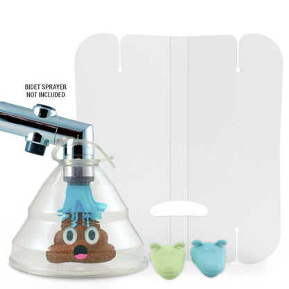 Diaper Dawgs Cloth Diaper Sprayer Splatter Shield with Gusset Stretcher + Laundry Mitts | Perfect for Rinsing Cloth (photo 2)
