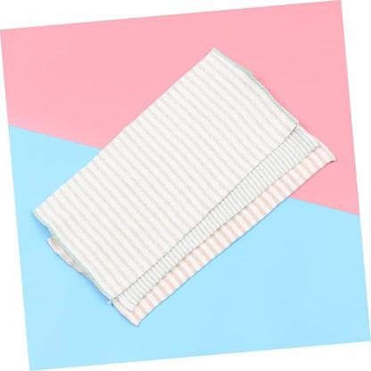 SHOWERORO 3-Pack Stripe Cotton Belly Band for Newborns, Single Layer Navel Wrap, Random Colors