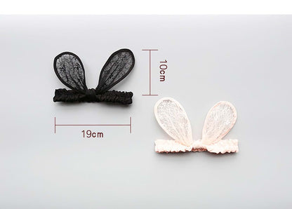 Smartown 2-Pack Easter Bunny Headbands With Lace Elastic Bows (photo 3)