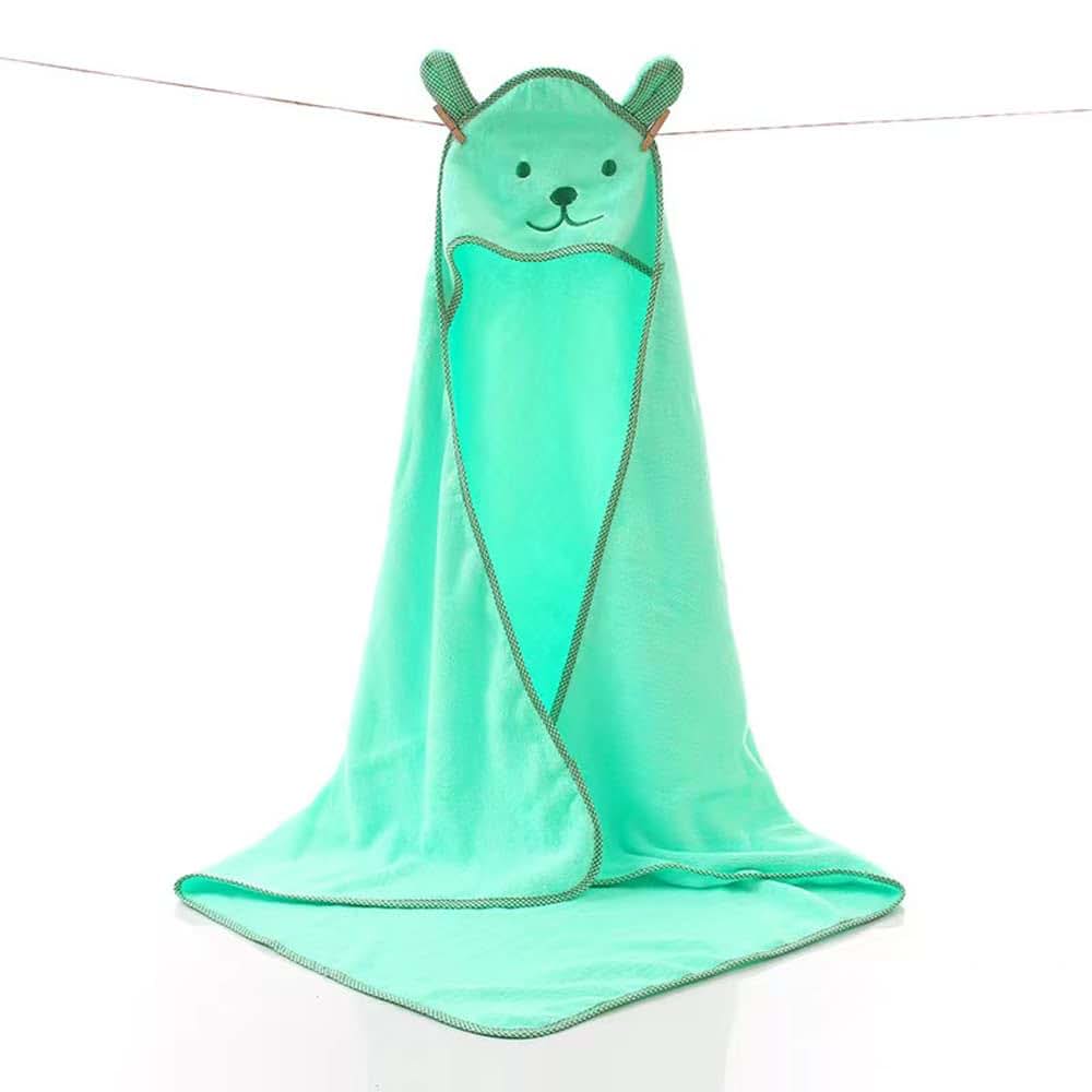 BayLeo Baby Hooded Toddler Towel with Bear Ear- Soft and Thick 100% Cotton Bath Set for Kids Girls Boys Infant and