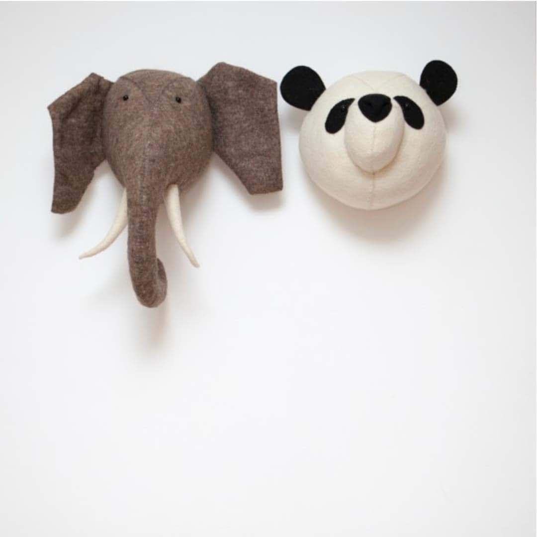 Guanshan Wool Felt 3D Animal Head Wall Hanging Decoration (photo 3)
