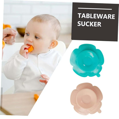 Qumiirity 6-Piece Silicone Suction Plate Set for Feeding Mat