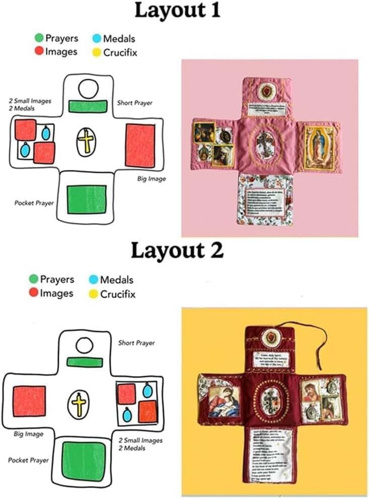 bobojuju Catholic Handmade Pocket Devotional Cross - Blue (photo 3)