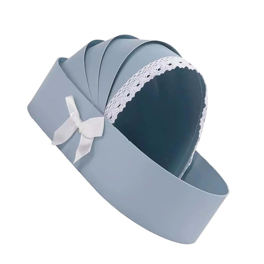 Vdaxvme Baby Showers Empty Flower Basket Gift Box Cradle Shape Hamper Basket For Baby Showers Wedding Floral