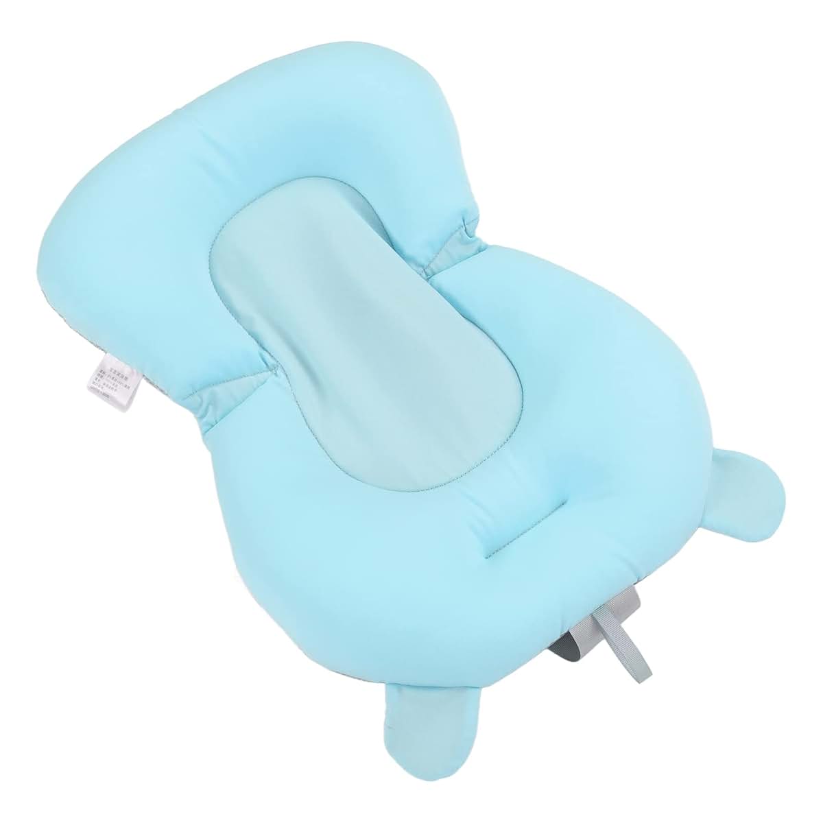 BabyOneStop Baby Bath Seat Cushion Floating Foldable Adjustable Infant Bath Supporter Blue Bear