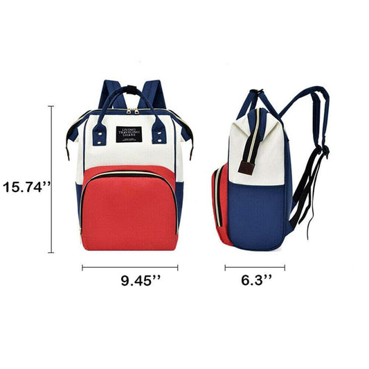 Magik Large Capacity Diaper Bag Backpack - Red (photo 2)