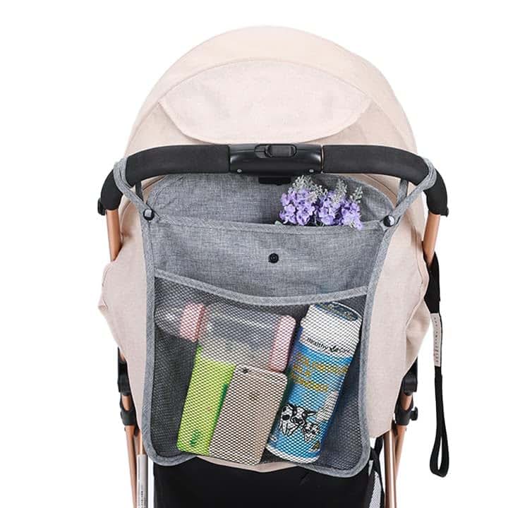 Stroller Organizer Pocket for Bottles & Diapers | Polyester Baby Storage
