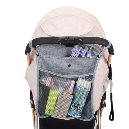 Stroller Organizer Pocket for Bottles & Diapers | Polyester Baby Storage
