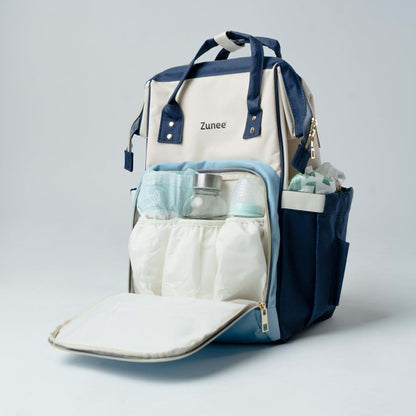 Zunee Durable Diaper Bag Backpack Blue