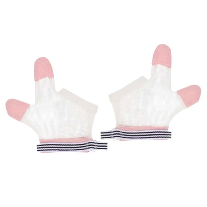 Abaodam Baby Finger Sucking Stop Gloves - Adjustable Mesh Thumb Guard