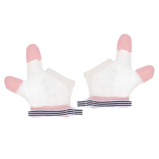 Abaodam Baby Finger Sucking Stop Gloves - Adjustable Mesh Thumb Guard