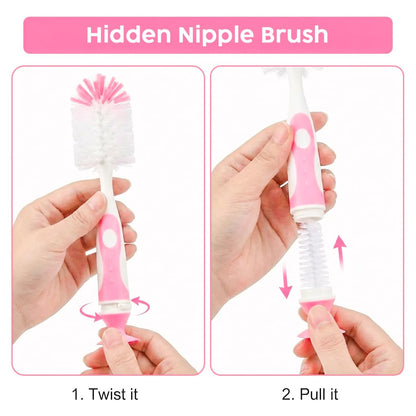 Ariseno 5-in-1 Baby Bottle Brush Set