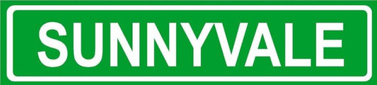 Any And All Graphics Sunnyvale Green Aluminum Street Sign