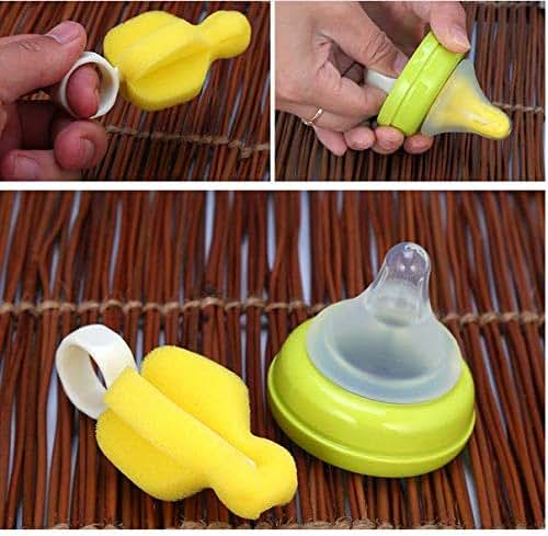Cindy&Will Nipple and Pacifier Sponge Cleaning Brush Set, 10-Piece Pack (photo 3)