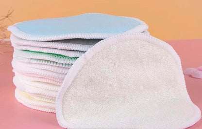 Kinderoo Reusable Nursing Pads, 8 Pack, Maternity Breastfeeding Pads, Blue/White. Can also be used as reusable (photo 4)