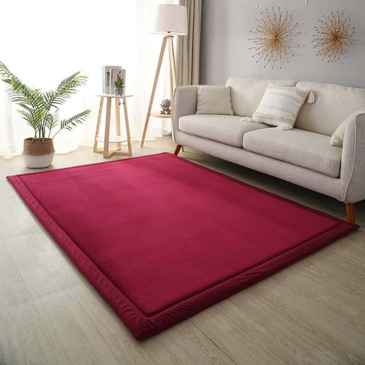 Dmkjdzsw Coral Velvet Play Mat,Yoga Mat Exercise PadsAnti Slip Floor Carpet, for Bedroom, Classroom Soft Indoor Modern