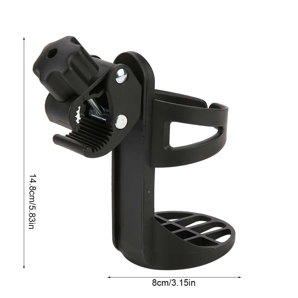 Keenso 360 Degree Universal Stroller Cup Holder, Bottle Storage Rack, PP Material