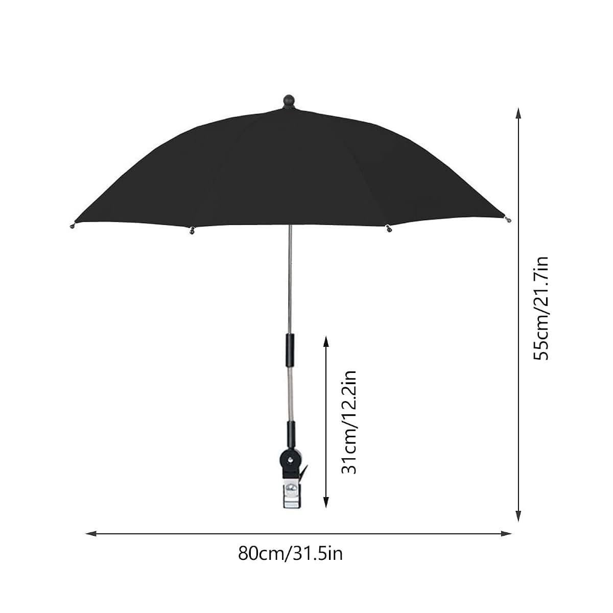 Coolpala Baby Sunshade Umbrella with Adjustable Clamp (photo 3)