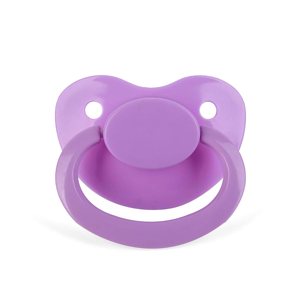 SUNOWE Adult Bottle with Big Sized Pacifier Set 8 oz (Purple)