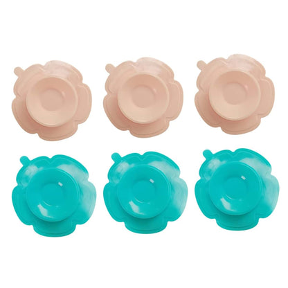 Qumiirity 6-Piece Silicone Suction Plate Set for Feeding Mat