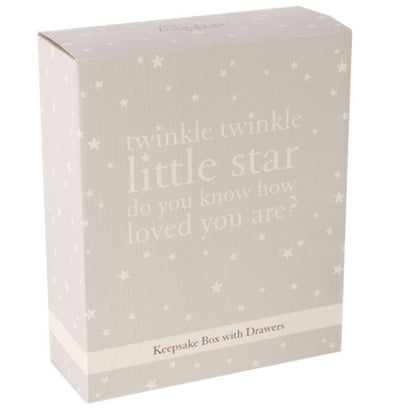 ukgiftstoreonline Baby Compartment Keepsake Box With Icons Gift Twinkle Twinkle Little Star (photo 3)
