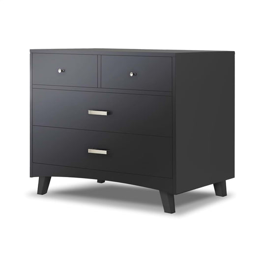 SORELLE FURNITURE Soho 4 Drawer Baby Dresser – Dresser for Nursery, Kids Bedroom Furniture, Dresser Drawers for Child’s