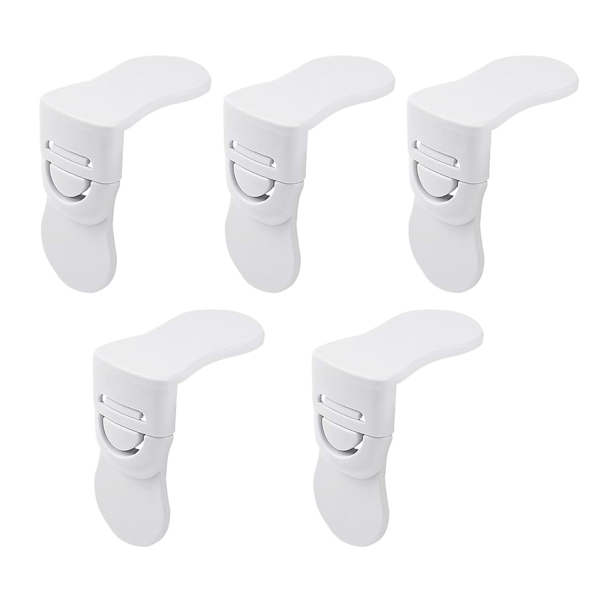 Dbeixiwei 5-Pack Right Angle Drawer Lock for Cabinet Security