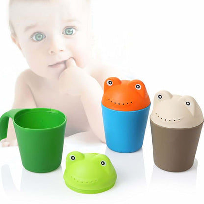Baby Rinse Cup: Cartoon Frog Shower Sprinkler for Bath Time Washing