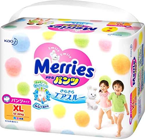 CleveAid Merries Kao Baby Pants Diapers XL 114 Count Deal