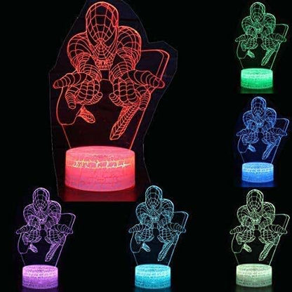 ZYTC 3D Illusion Super Hero 7-Color LED Night Light