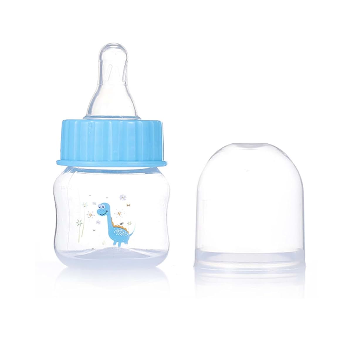 Gllehkt Baby Bottle, Portable 1.7oz Wide Neck Nursing Bottle