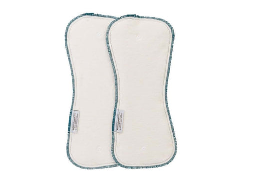 Buttons Diapers Buttons Hemp/Organic Cotton Diaper Inserts - Nighttime - 2 Pack (Large)