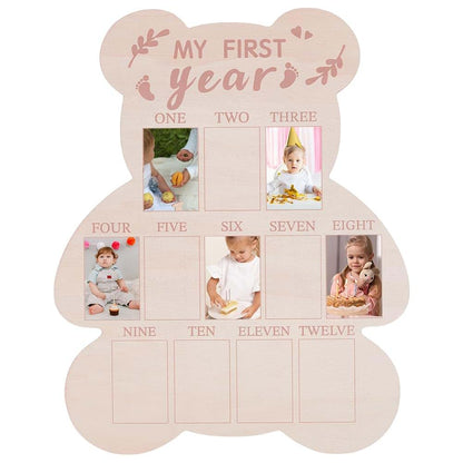 UNICRAFTALE Bear My First Year Photo Frame