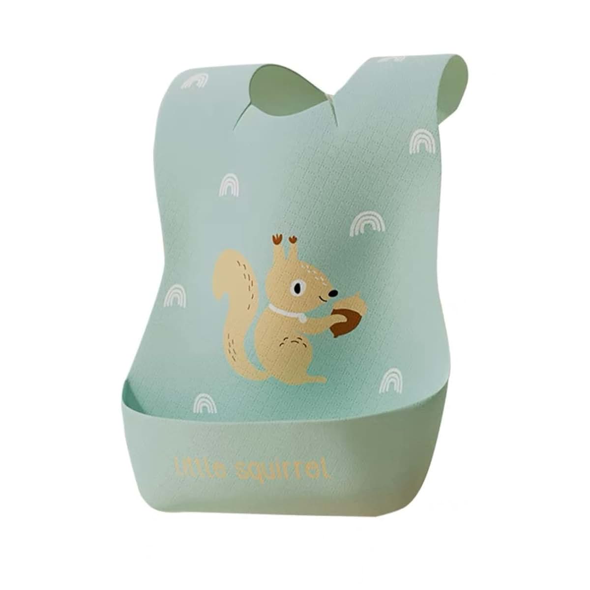 MESSY BiBiE 40‑Count Disposable Baby Bibs – Travel & Feeding Waterproof, Adjustable Neck, Extra Catch‑Pocket (Yellow (photo 2)