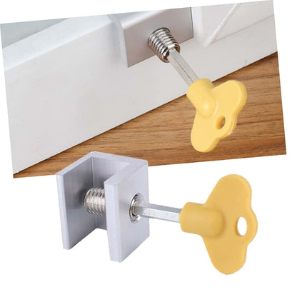 MERRYHAPY Window Safety Lock Buckle, 2 Pack, Aluminium Alloy