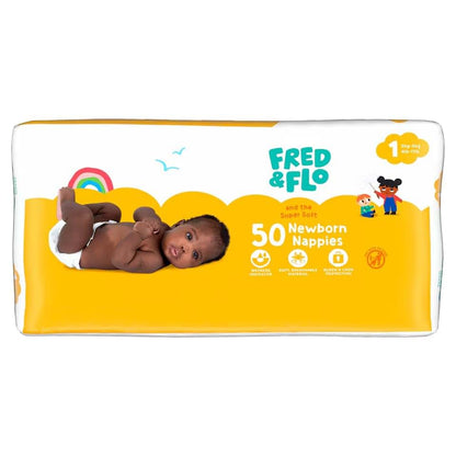 2X Fred & Flo Size 2 Nappies Newborn 58 Pack (photo 2)