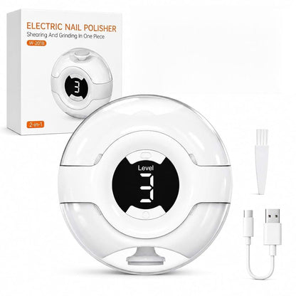 NEXOL Electric Nail Clippers - Automatic Trimmer with LED Light, 3 Speeds, USB Rechargeable | Quiet Clipper | Storage