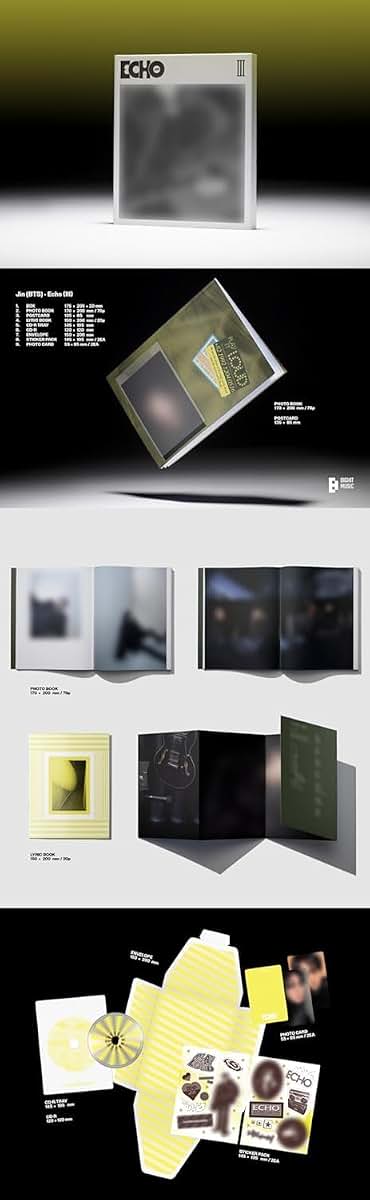 A BLANK B'TS JIN Echo 2nd Solo Mini Album (Standard 3 ver. SET)