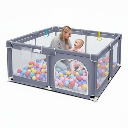 BabyOneStop Baby Playpen With Pull Handles And Storage Bag