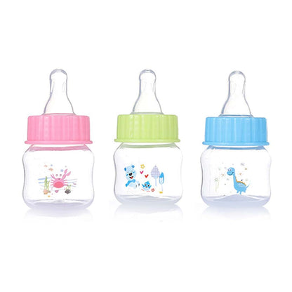 QERPON Baby Bottle Portable Baby Nursing Bottle 1.7oz Wide Neck Natural Flowing Easy to Milk Bottle for Infant Pet Dog
