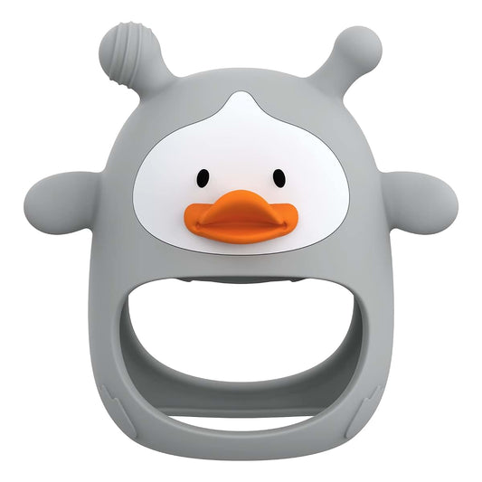HEOMOONE Baby Teething Toys,Silicone Baby Teether Toy for Infants 3+ Months, Never Drop Silicone Baby Mitten Teether