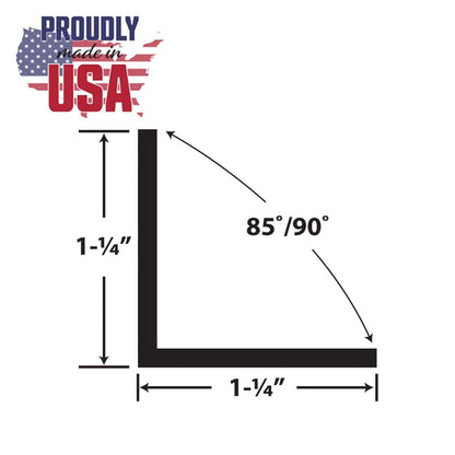 Outwater Plastic Angle Moulding White 36-Inch Lengths (photo 2)