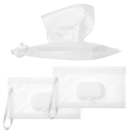 Hadnves 3 Pcs Baby Wipe Dispenser Refillable Wipe Holder Reusable Wet Wipes Case Container for Outdoor Travel Hiking