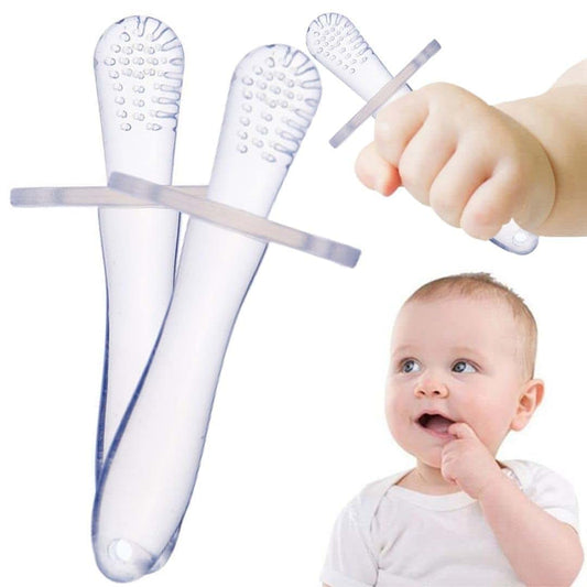 AVCONFORT Baby Teething Toys, Teething Toys, Mushroom Teether Toy, Teether for Baby Silicone Teething Brush Tool Ring
