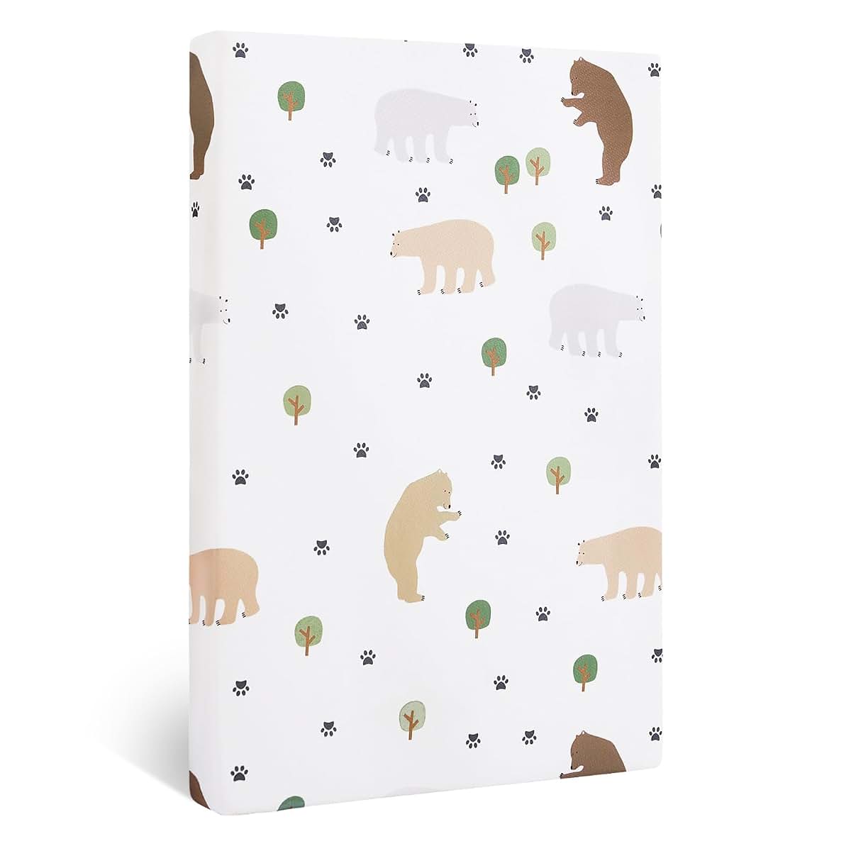 lasoftan Pack and Play Mattress, 38" x 26" Soft Breathable Waterproof Washable with Dinosaur Print