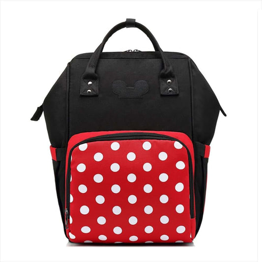SPYLOH Diaper Bag Backpack Multifunction Travel Back Pack Maternity Baby Changing Bags Large Capacity (Red White Point)