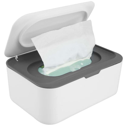 Wipes Dispenser Holder for Baby: Large Capacity Moisture Seal Wipe Container