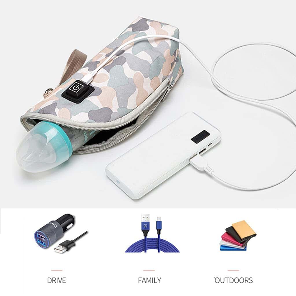 Gllehkt Portable USB Baby Bottle Warmer With Adjustable Temperature (photo 3)
