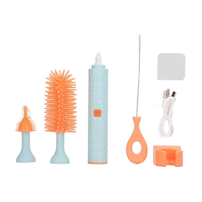 Electric Silicone Bottle Cleaning Brush 2 Speeds IP65