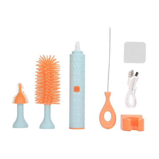 Electric Silicone Bottle Cleaning Brush 2 Speeds IP65